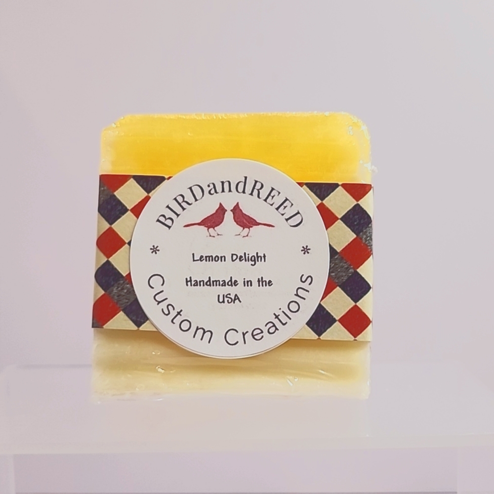 Hand Crafted Made in America Lemon Delight Soap 4 oz bar